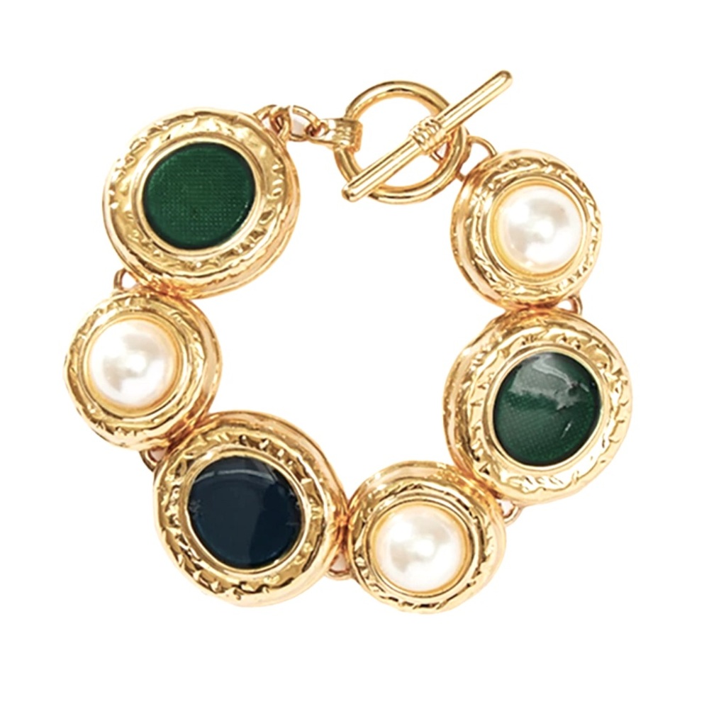 NWT ⚜️👑⚜️ 80R GREEN GOLD LEGACY BRACELET